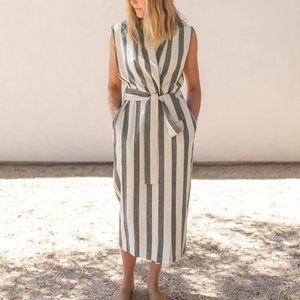7115 By Szeki - Karate Vest-Dress - Light Stripe